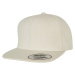 Melton Wool Snapback White