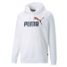 Puma ESS + 2 COL BIG LOGO HOODIE FL B Chlapčenská mikina, biela, veľkosť