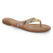 Women's flip-flops LOAP HERBA Brown/Yellow