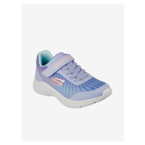Svetlo fialové dievčenskú tenisky Skechers Microspec Plus Disco Dreaming