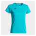 Women's T-shirt Joma Combi Woman Shirt S/S Fluor Turquoise