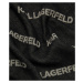 Šál Karl Lagerfeld K/Monogram/Logo Wool Scarf Black Grey