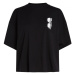 Tričko Karl Lagerfeld Fun Boxy T-Shirt Čierna
