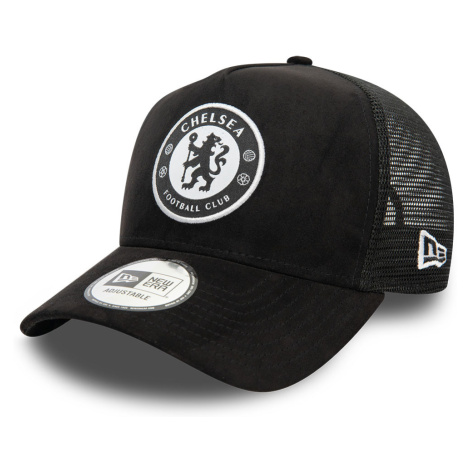 FC Chelsea čiapka baseballová šiltovka 9Forty Trucker Faux Suede black New Era