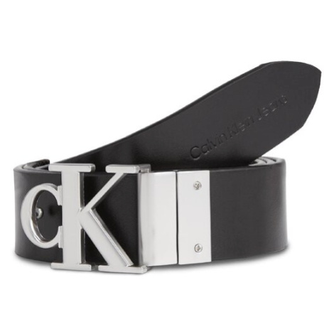 Calvin Klein Jeans Dámsky opasok Round Mono Pl Rev Lthr Belt 30Mm K60K611489 Čierna