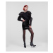 Sukňa Karl Lagerfeld Faux Patent Leather Skirt Čierna