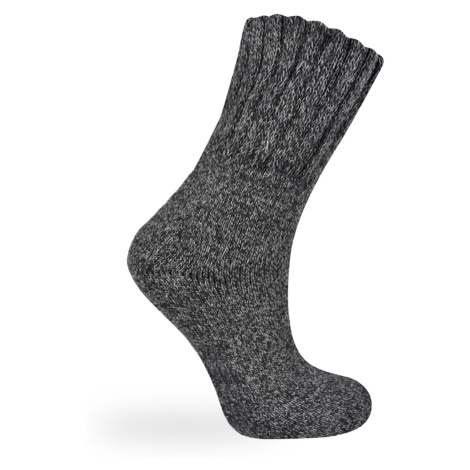 L-Merch Zimné ponožky NT1018 Dark Grey