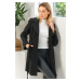 Z6778 DEWBERRY WOMEN'S COAT-PLAIN BLACK