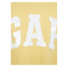 Žlté dievčenské voľné tričko s nápisom GAP
