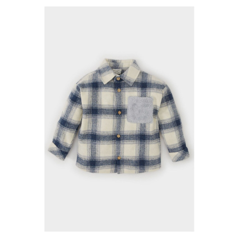 DEFACTO Baby Boy Flannel Plaid Long Sleeve Shirt