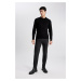 DEFACTO Jogger Straight Leg Wool Look Trousers