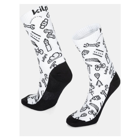 Kilpi FINISHER-U Unisex športové ponožky TU0821KI Biela