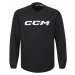 CCM Locker Room Fleece Crew SR Black SR Hokejová mikina