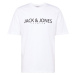 JACK & JONES Tričko 'Bla Jack'  čierna / biela