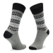 DKNY Súprava 3 párov vysokých pánskych ponožiek Division S5_6332T_DKY Sivá