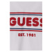 Detské bavlnené tričko Guess biela farba