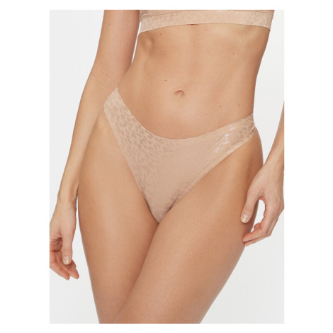 Chantelle Stringové nohavičky Soft Stretch C11DG9 Béžová