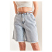 Bianco Lucci Women's Tasseled Denim Shorts