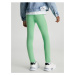 Svetlozelené dievčenské legíny Calvin Klein Jeans