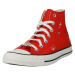 CONVERSE Členkové tenisky 'CHUCK TAYLOR ALL STAR - FEVER'  striebornosivá / červená / biela