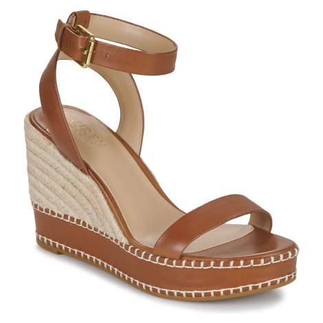 Lauren Ralph Lauren  HILARIE-ESPADRILLES-WEDGE  Sandále Hnedá