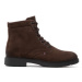 Tommy Hilfiger Čižmy Elevated Rounded Suede Lace Boot FM0FM04185 Hnedá