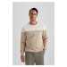 DEFACTO Comfort Fit Crew Neck Thick Sweatshirt