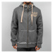 Just Rhyse Big Zip Hoody Charcoal