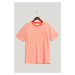 TRIČKO GANT STRIPED SS T-SHIRT GRAPEFRUIT ORANGE