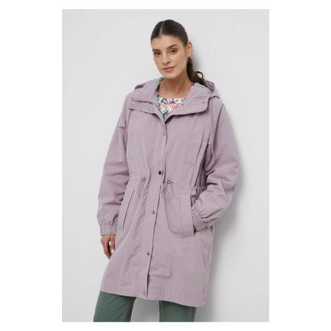 Kabát Medicine dámsky, ružová farba, prechodný, oversize