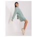 Mint women's knitted turtleneck dress