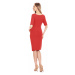 Červené tehotenské šaty 0147