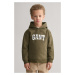 MIKINA GANT GANT ARCH SCRIPT HOODIE JUNIPER GREEN