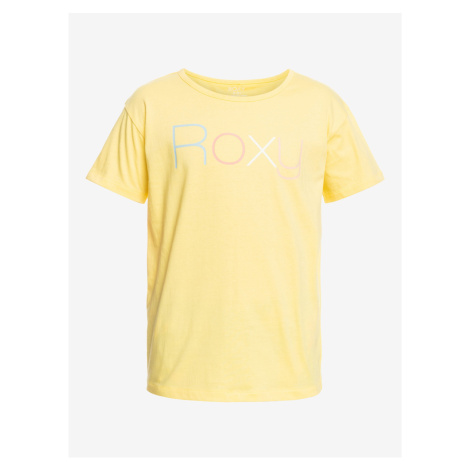 Žlté dievčenské tričko Roxy Day and Night
