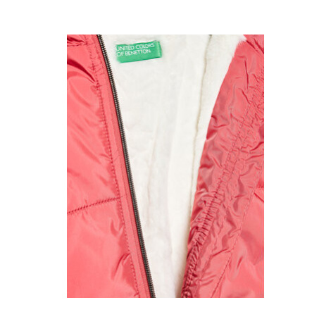 United Colors Of Benetton Vatovaná bunda 2SJ1CN01E Ružová Regular Fit