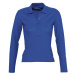 SOĽS Podium Dámska polokošeľa s dlhým rukávom SL11317 Royal blue