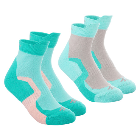 Detské polovysoké ponožky crossocks 2 páry QUECHUA