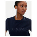 Pinko Tričko Jersey Old Wash Logo 101752 A227 Tmavomodrá Regular Fit