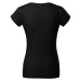 Malfini Fit V-NECK Dámske tričko 162 čierna