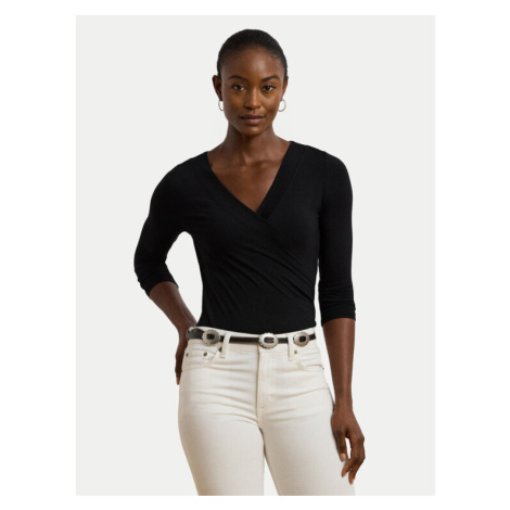 Lauren Ralph Lauren Blúzka 200824366001 Čierna Slim Fit