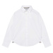 Detská bavlnená košeľa BOSS biela farba