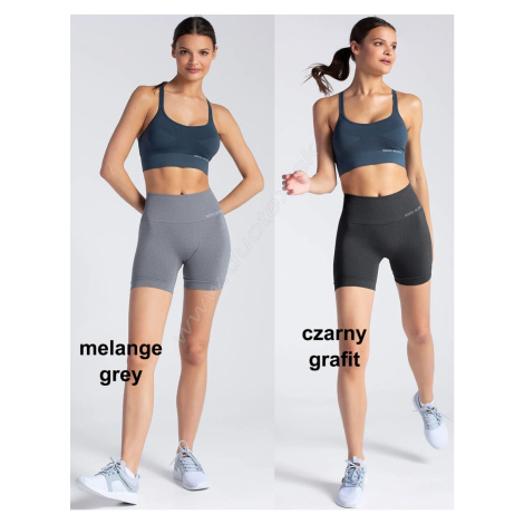 GATTA Dámske legíny Active-seamless-shorts-01 melange-grey