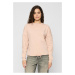 Ladies Oversized Crew Light Rose