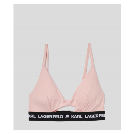 Spodná Bielizeň Karl Lagerfeld Peephole Logo Bra Ružová