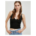 Koton Strap V-Neck Crop Knitwear Undershirt