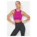 Trendyol Fuchsia Seamless/Seamless Lightly Supported/Shaping Knitted Sports Bra