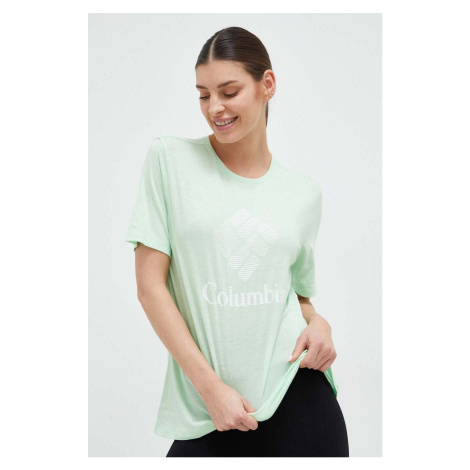 Tričko Columbia dámsky, zelená farba