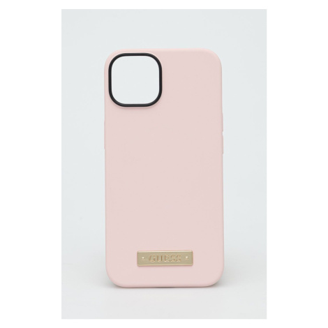 Puzdro na mobil Guess Iphone 14 6,1" ružová farba