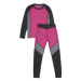 Dievčenské termoprádlo vrchný a spodný diel COLOR KIDS Ski Underwear - Colorblock-5381-Pink Glo