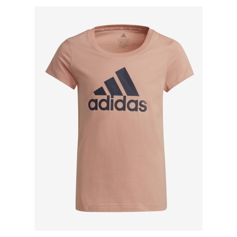 Marhuľové detské tričko s potlačou adidas Performance G BL T